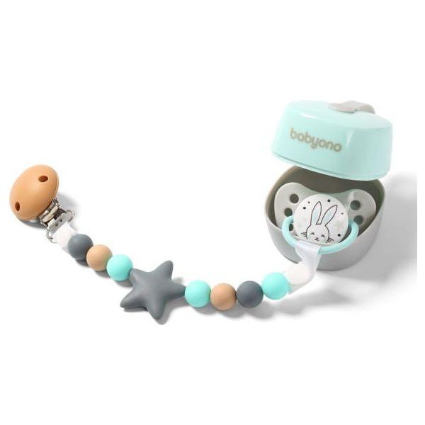 Pale Turquoise Babyono Soother case NATURAL NURSING - 3 Colors