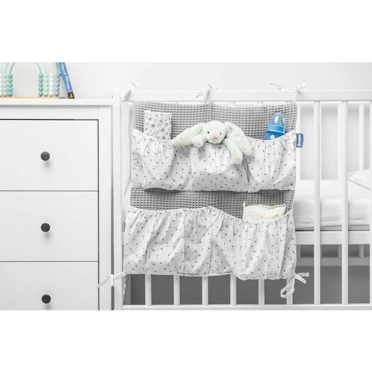 Gray Sensillo Cot diaper organiser - 5 Designs