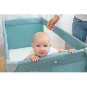 Light Slate Gray Caretero Basic Plus Travel Cot - 4 Colours