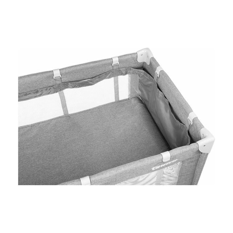 Light Slate Gray Caretero Basic Plus Travel Cot - 4 Colours