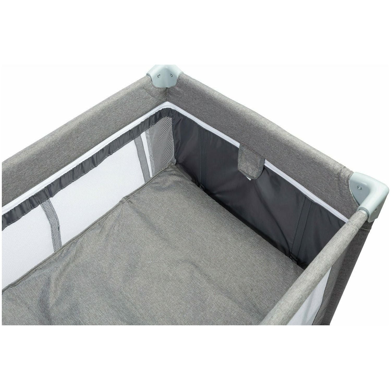 Light Slate Gray Caretero Basic Plus Travel Cot - 4 Colours