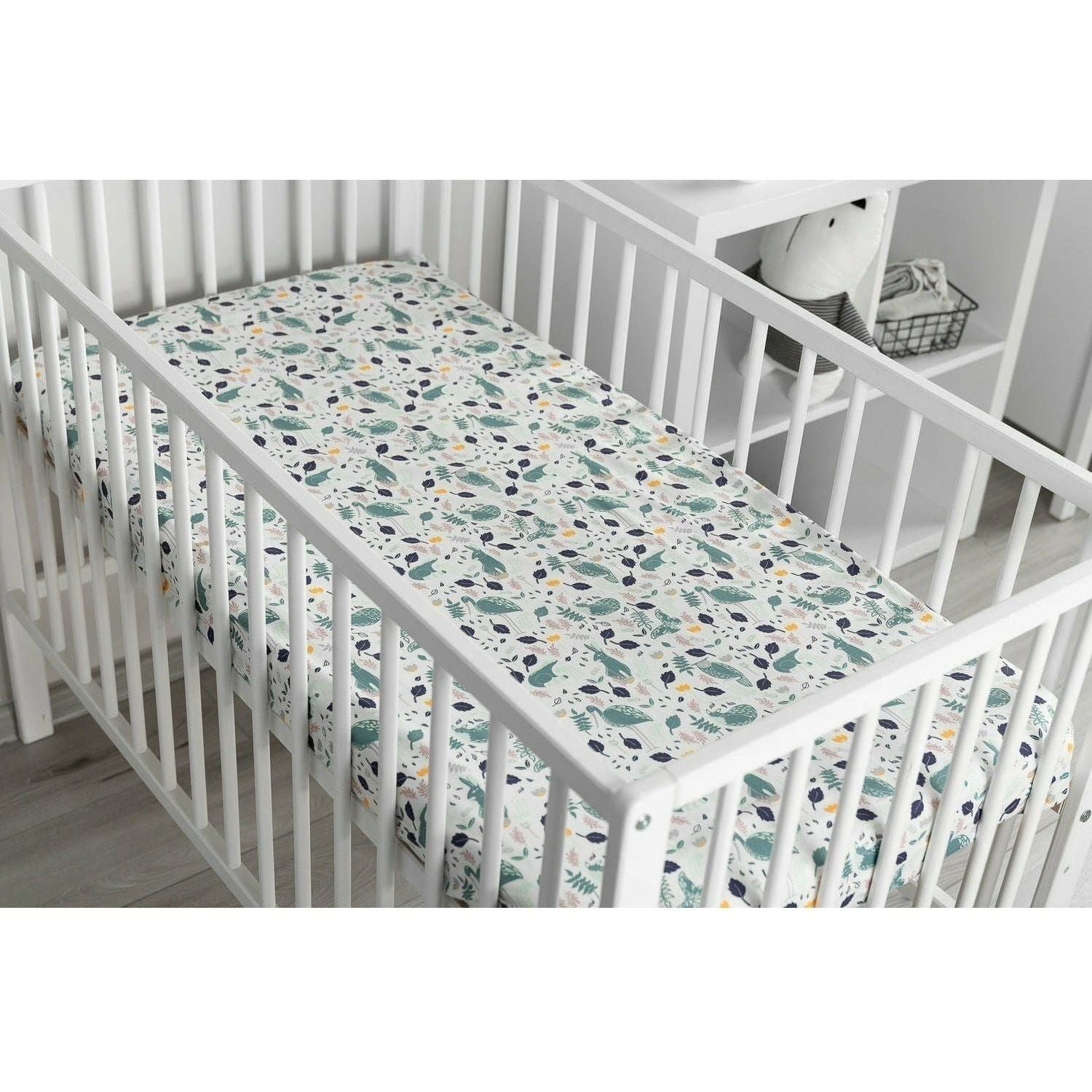 Gray Sensillo Printed Cot Sheet 120x60 cm - 7 Designs