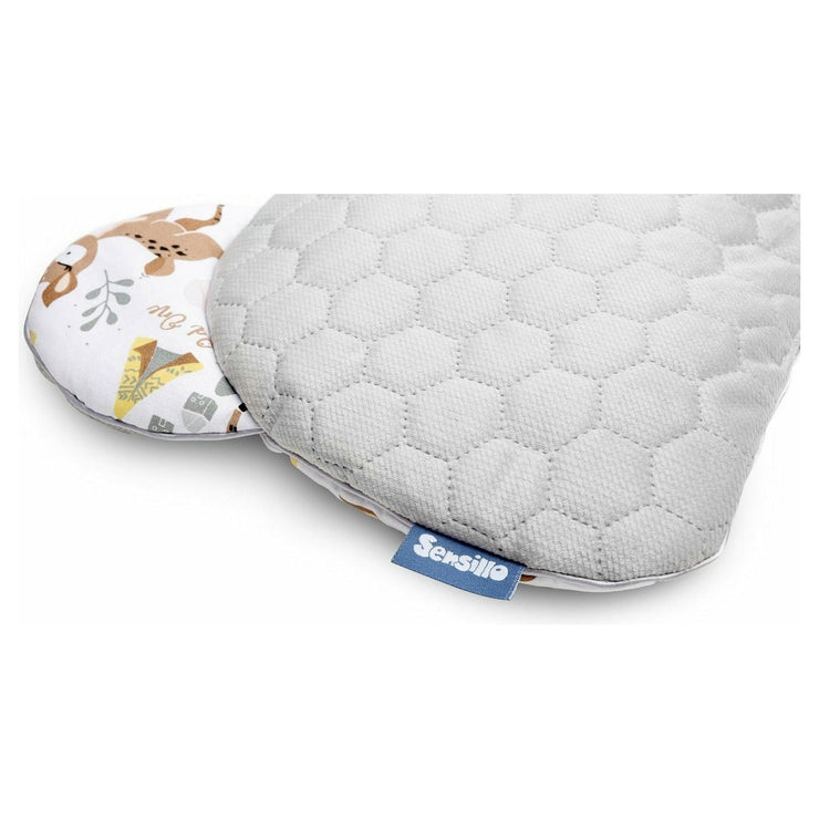 Light Gray Sensillo Velvet Baby Pillow - 5 Designs