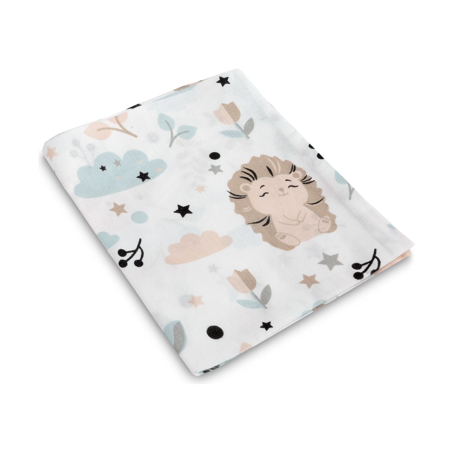 Sensillo Pram Wedge Pillowcase Cover 38X30 - Fox and Hedgehog