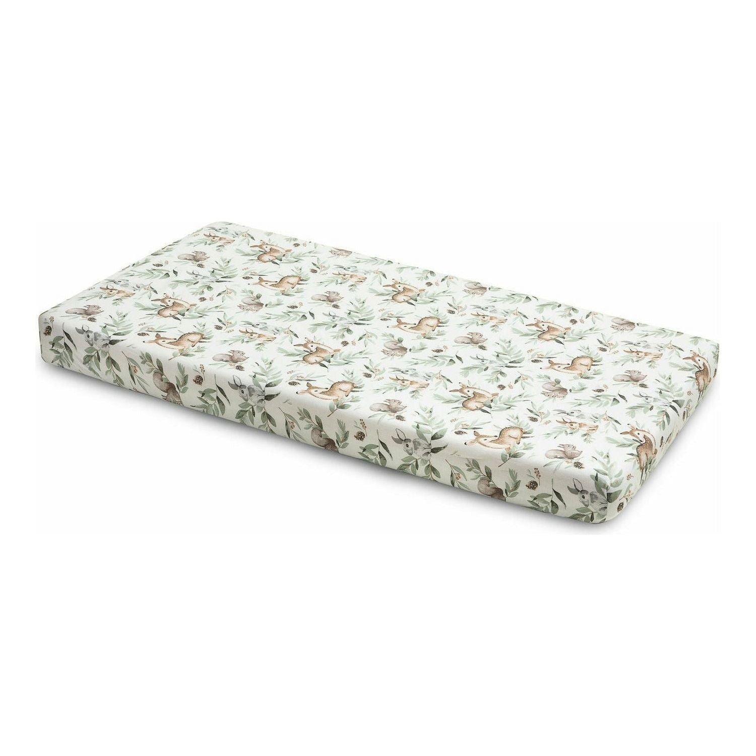 Light Gray Sensillo Printed Cot Sheet 120x60 cm - 7 Designs