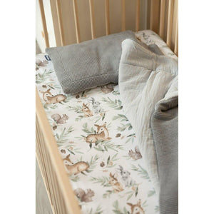 Gray Sensillo Printed Cot Sheet 120x60 cm - 7 Designs