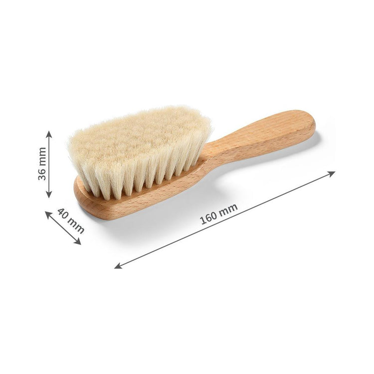 Light Gray Babyono Soft Natural Hairbrush