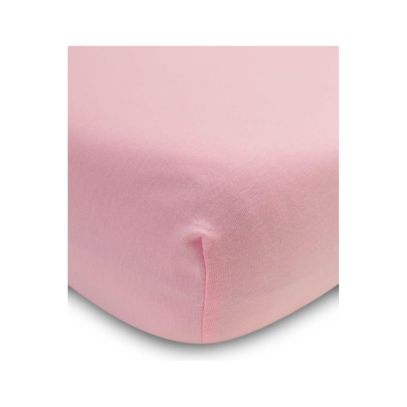 Drap de lit bébé Sensillo en bambou 140x70 - Rose