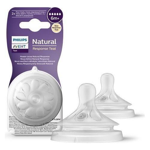 Philips Avent Natural Response Teat 2 pcs - 3.0 6m+ Flow 5