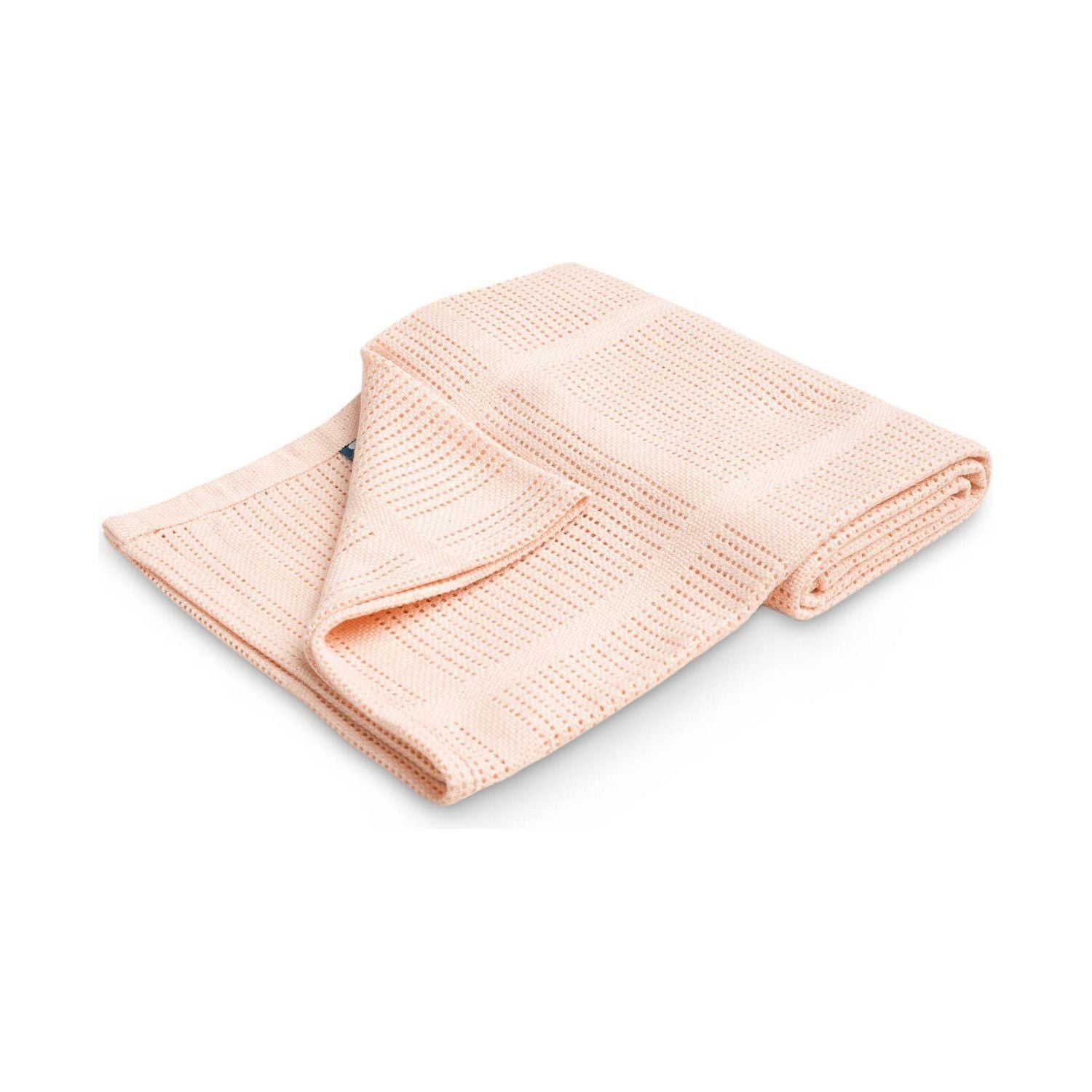 Sensillo 100% Cotton Openwork Detail Blanket 95 x 95 cm - Pink