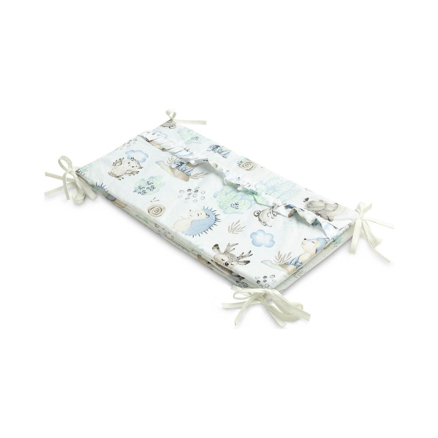 Sensillo Cot Bumper - Blue Animals