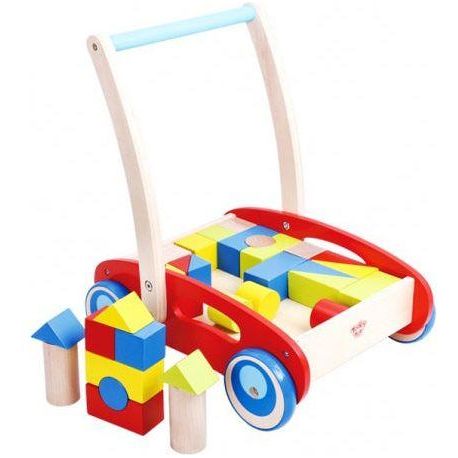 Tooky Toy Walker, jouet à pousser avec blocs