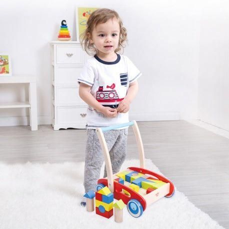 Tooky Toy Walker, jouet à pousser avec blocs