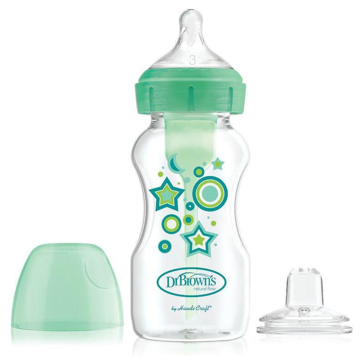 Light Gray Dr Brown's Options+ Sippy Bottle Starter Kit 6m+ 270ml - 3 Colours