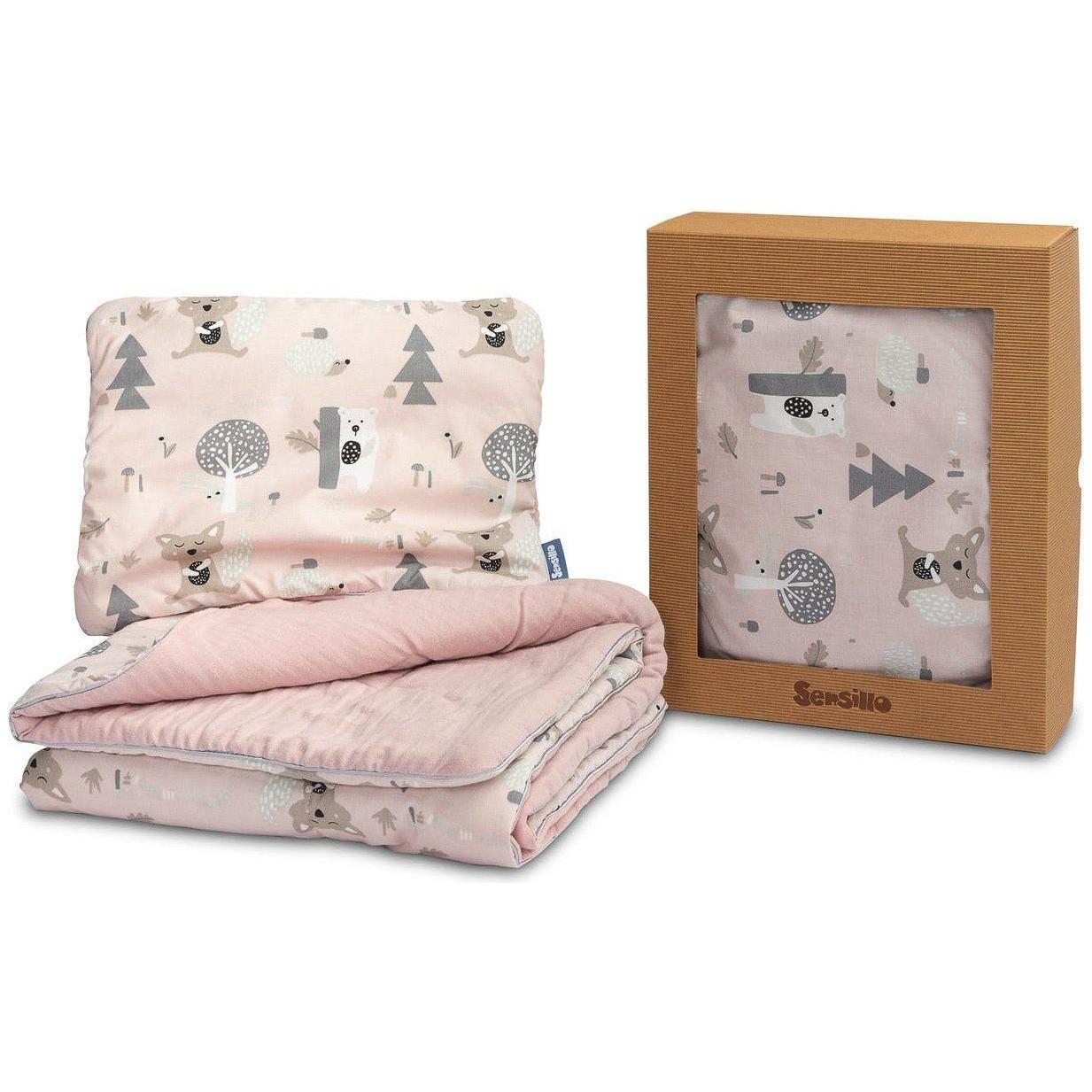 Gray Sensillo Cot Set - Pillow & Duvet - 3  Designs