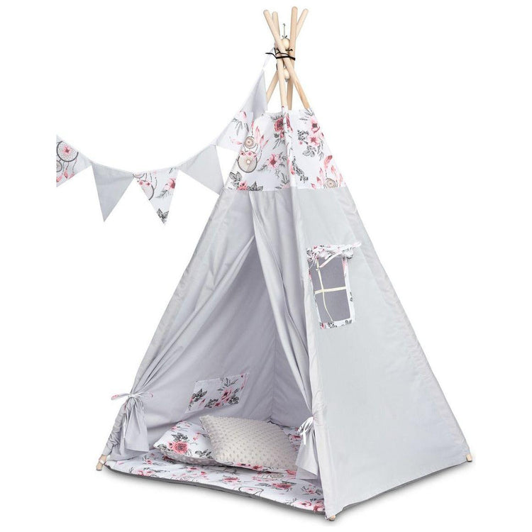 Light Gray TOYZ Teepee Play Tent - 3 Designs