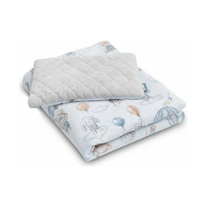 Light Gray Sensillo Velvet Cot Set Pillow & Duvet Set - 6 Designs