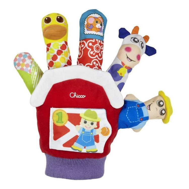 Light Gray Chicco Farm Puppet Glove 3-24m+