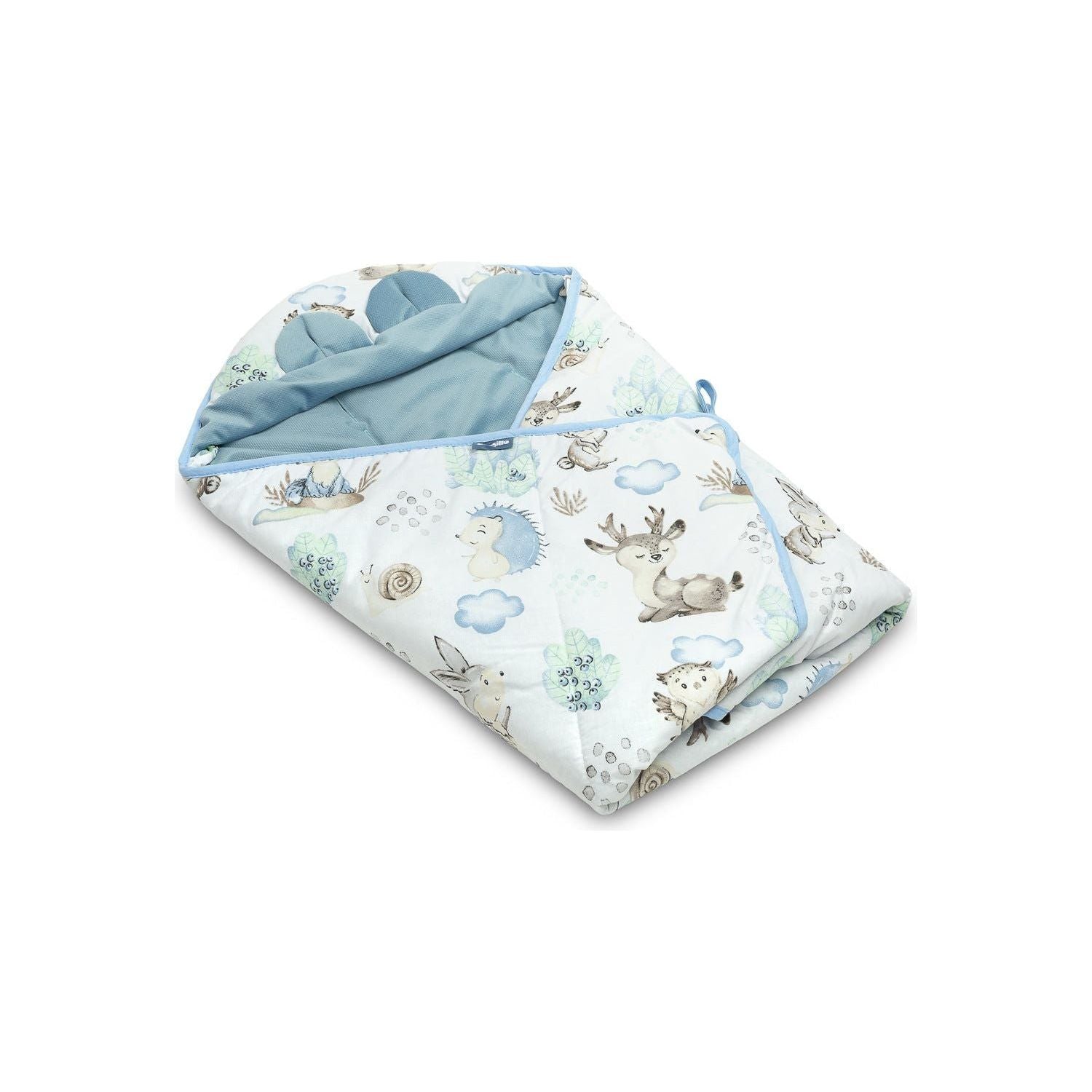 Sensillo Velvet Car Seat Swaddle XL - Blue Animals