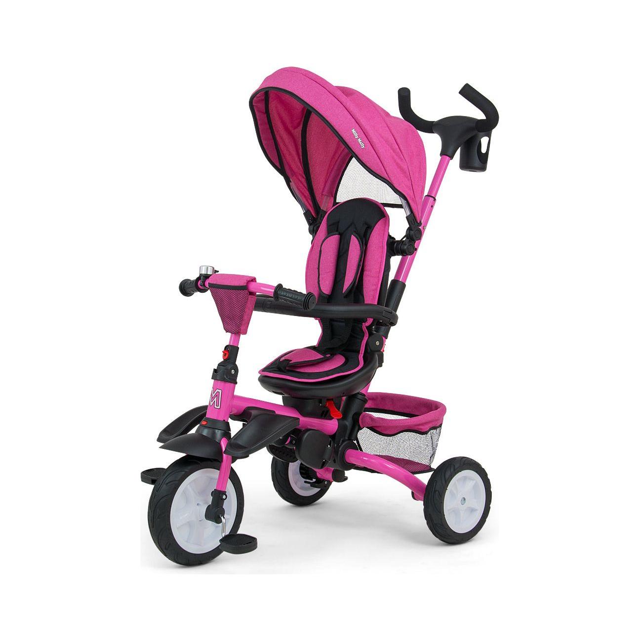 Tricycle Milly Mally 6 en 1 Stanley - Rose 