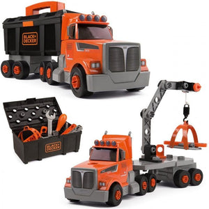 Dark Slate Gray Smoby Black+Decker Large 3-in-1 Truck