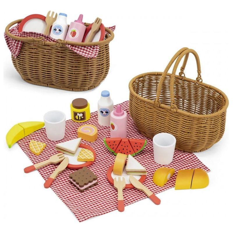 Viga Wooden Picnic Set 30 pcs