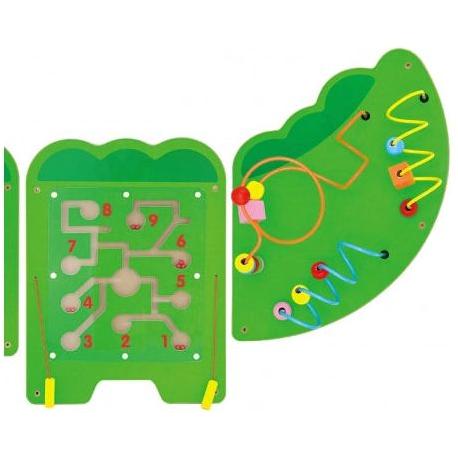 Lime Green Viga Sensory Educational Manipulation Board Crocodile