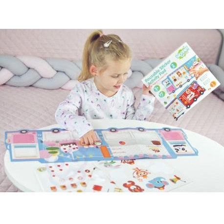 Light Gray Woopie Art&Fun Reusable Sticker Activity Pad