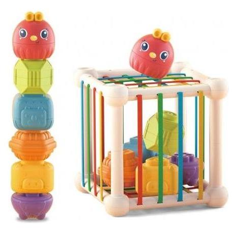 Woopie Trieur de cubes sensoriels flexibles pour enfants - Crazy Hen